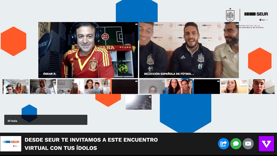 An animated image showing Spain National Team FanFest's screen recording